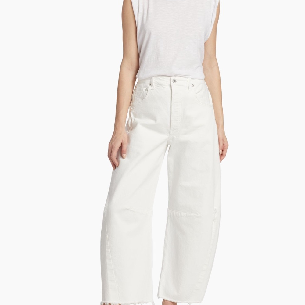 Citizens Of Humanity White Flare Jeans